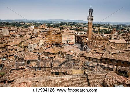 View of Piazza Del Campo, Siena, Italy View Large Photo Image Stock Photograph - View of Piazza Del Campo, Siena, Italy. Fotosearch
