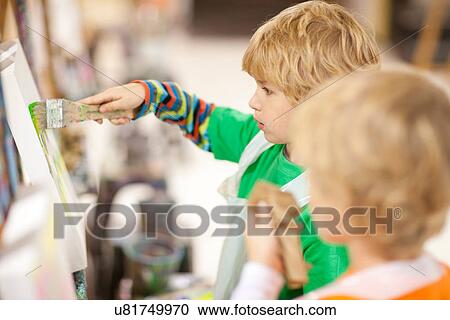 Boys painting View Large Photo Image Stock Image - Boys painting. Fotosearch