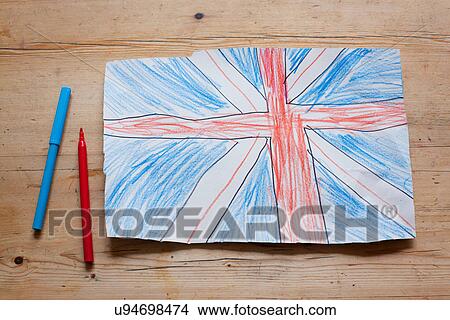 Drawing of British Union Flag View Large Photo Image Picture - Drawing of British Union Flag. Fotosearch