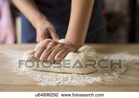 Hands kneading bread dough View Large Photo Image Stock Image - Hands kneading bread dough. Fotosearch