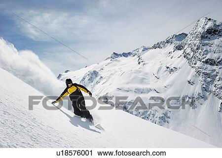 Man snowboarding View Large Photo Image Stock Image - Man snowboarding. Fotosearch