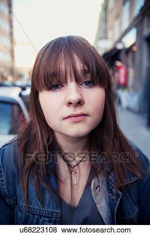 Portrait of a teenage girl View Large Photo Image Stock Photo - Portrait of a teenage girl. Fotosearch