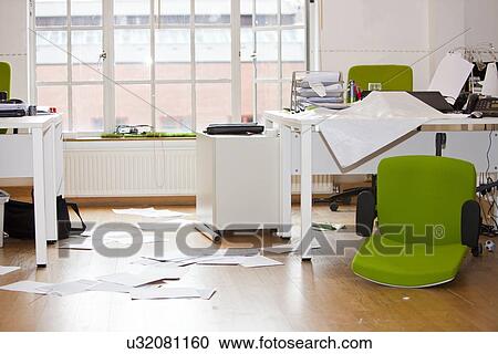 Close-up view of ransacked office View Large Photo Image Stock Image - Close-up view of ransacked office. Fotosearch