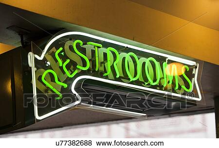 Restroom sign View Large Photo Image Stock Photo - Restroom sign. Fotosearch