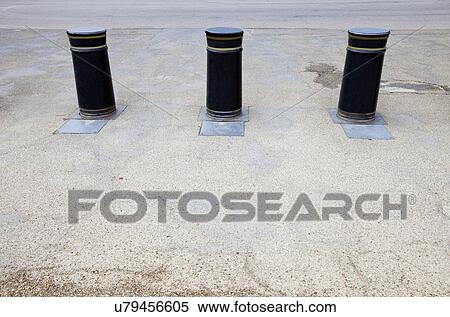 Retractable Bollards in London View Large Photo Image Stock Photography - Retractable Bollards in London. Fotosearch