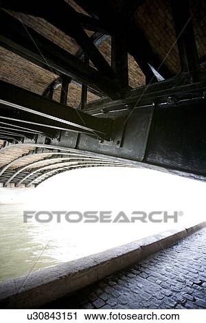 Under a Bridge in Paris by the Seine River View Large Photo Image Stock Image - Under a Bridge in Paris by the Seine River. Fotosearch
