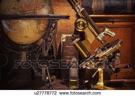 Stock Image - Antique scientific equipment. Fotosearch