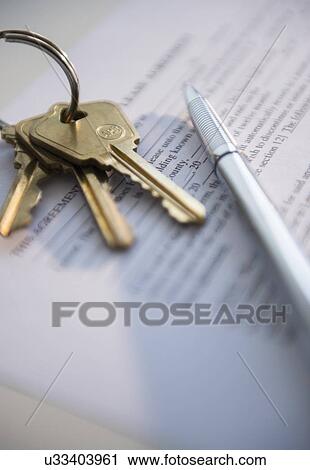 Close up of keys and document, studio shot View Large Photo Image Stock Image - Close up of keys and document, studio shot. Fotosearch