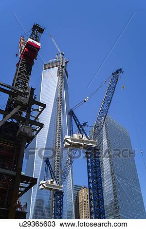 Stock Image - Freedom Tower under construction. Fotosearch