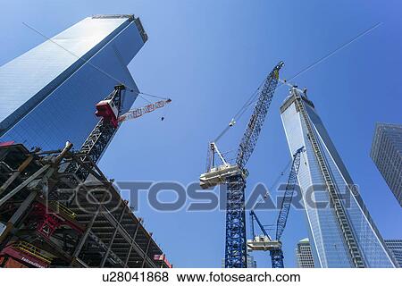 Stock Photo - Freedom Tower under construction. Fotosearch
