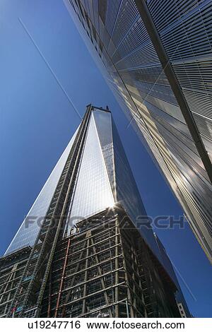 Freedom Tower under construction View Large Photo Image Stock Photograph - Freedom Tower under construction. Fotosearch