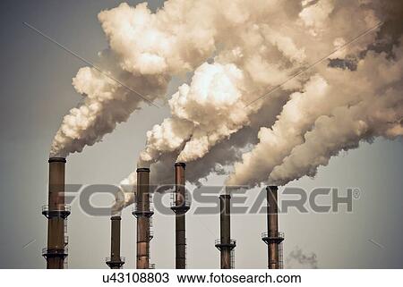 Industrial smokestacks View Large Photo Image Stock Image - Industrial smokestacks. Fotosearch