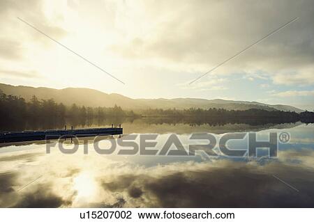 Landscape with sky reflected in water View Large Photo Image Stock Image - Landscape with sky reflected in water. Fotosearch