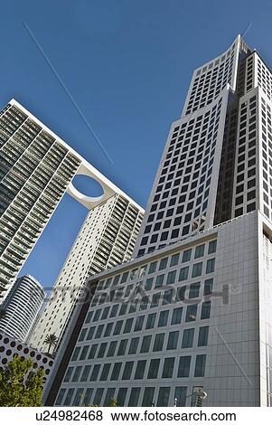 Low angle view of 500 brickell towers View Large Photo Image Stock Photo - Low angle view of 500 brickell towers. Fotosearch