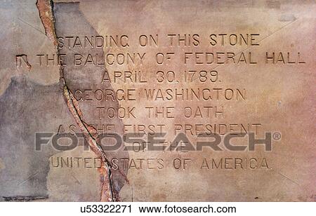 Memorial stone at Federal Hall View Large Photo Image Stock Image - Memorial stone at Federal Hall. Fotosearch