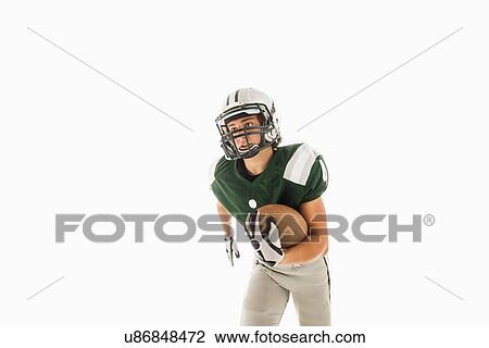Portrait of American football player View Large Photo Image Stock Image - Portrait of American football player . Fotosearch