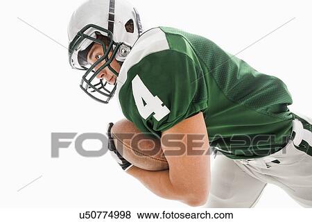 Portrait of American football player View Large Photo Image Stock Photo - Portrait of American football player . Fotosearch
