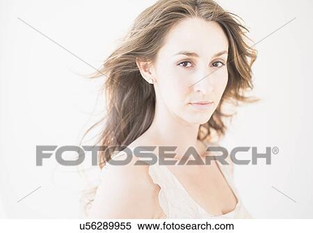 Portrait of beautiful young woman View Large Photo Image Stock Photography - Portrait of beautiful young woman. Fotosearch