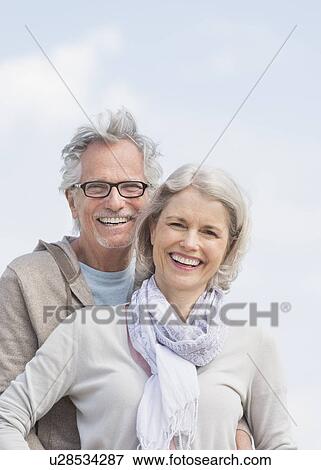 Portrait of senior smiling outdoors View Large Photo Image Stock Photo - Portrait of senior smiling outdoors. Fotosearch