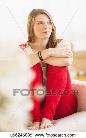 Portrait of smiling woman View Large Photo Image Stock Photography - Portrait of smiling woman. Fotosearch