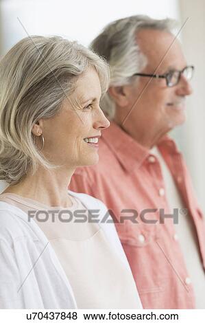 Stock Photo - Smiling senior couple. Fotosearch