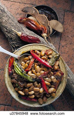 Stock Photo - Studio Shot of baked beans. Fotosearch
