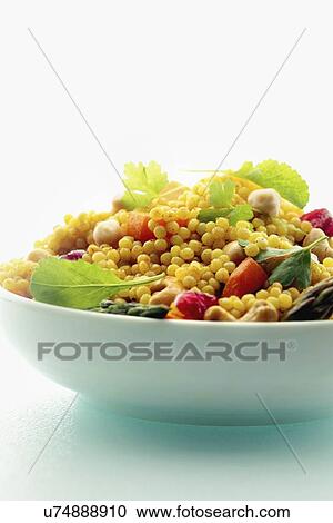 Stock Image - Studio Shot of couscous salad. Fotosearch