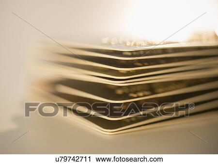 Studio Shot of stack of credit cards View Large Photo Image Stock Image - Studio Shot of stack of credit cards. Fotosearch