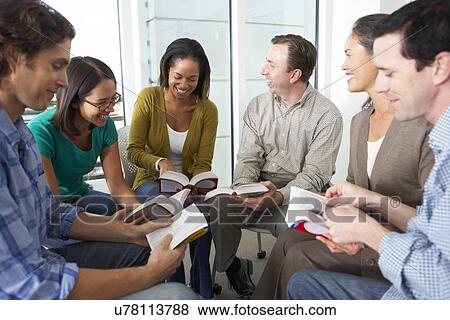 Bible Group Reading Together View Large Photo Image Stock Photo - Bible Group Reading Together. Fotosearch