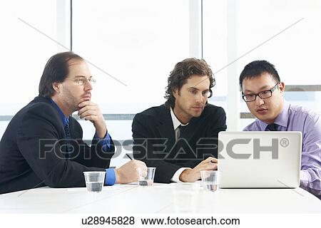 Group Of Businessmen Meeting In Office View Large Photo Image Stock Photo - Group Of Businessmen Meeting In Office. Fotosearch