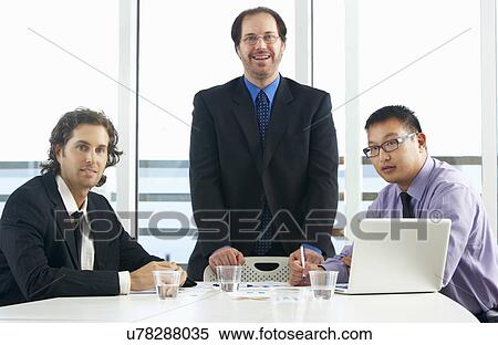 Group Of Businessmen Meeting In Office View Large Photo Image Stock Photography - Group Of Businessmen Meeting In Office. Fotosearch