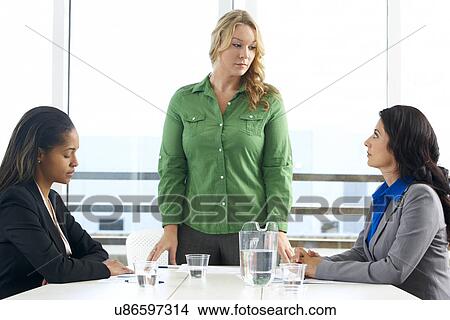 Group Of Women Meeting In Office View Large Photo Image Picture - Group Of Women Meeting In Office. Fotosearch