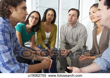 Meeting Of Support Group View Large Photo Image Stock Photography - Meeting Of Support Group. Fotosearch