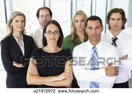 Portrait Of Business Team In Office View Large Photo Image Stock Image - Portrait Of Business Team In Office. Fotosearch