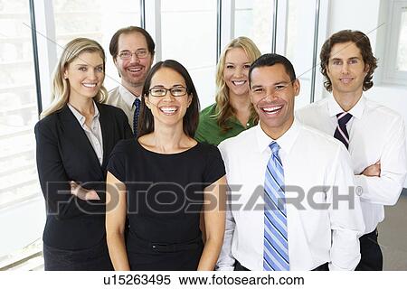 Portrait Of Business Team In Office View Large Photo Image Stock Photography - Portrait Of Business Team In Office. Fotosearch