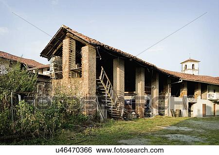 Stock Photograph - An abandoned house in Albiano d'Ivrea, Italy. Fotosearch