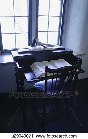 Antique desk in front of closed window, Alcalde, New Mexico, USA View Large Photo Image Stock Image - Antique desk in front of closed window, Alcalde, New Mexico, USA. Fotosearch
