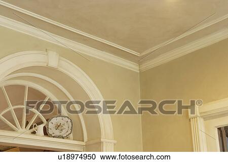 crown georgian trim window palladian architectural molding doorway shelf extra above display interior light fotosearch uly231