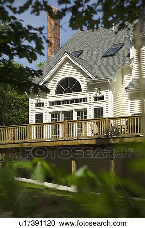 Balcony of single family home View Large Photo Image Stock Image - Balcony of single family home. Fotosearch