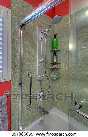 Stock Photography - Bath remodel, Berkeley, California, USA. Fotosearch