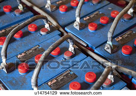 Batteries to store power from solar panels; Porterville; California; USA View Large Photo Image Stock Photo - Batteries to store power from solar panels; Porterville; California; USA. Fotosearch