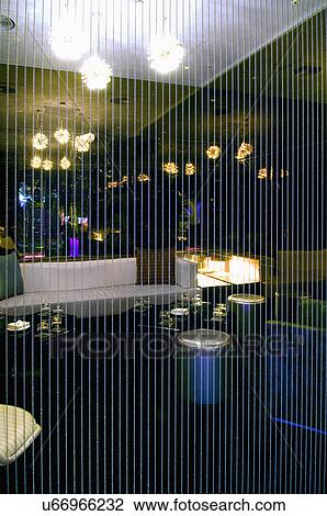 Beaded curtain in modern restaurant View Large Photo Image Stock Image - Beaded curtain in modern restaurant. Fotosearch
