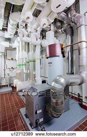 Stock Photo - Chiller system at science classroom of university. Fotosearch