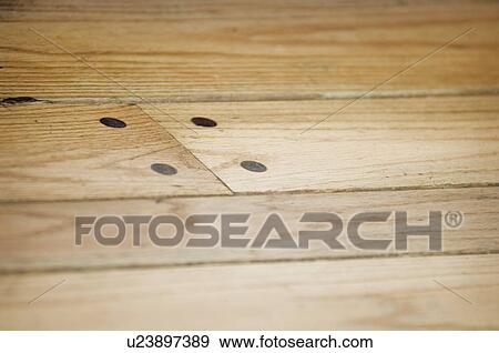 Close Up Of Hardwood Floor Potomac Maryland Usa Stock