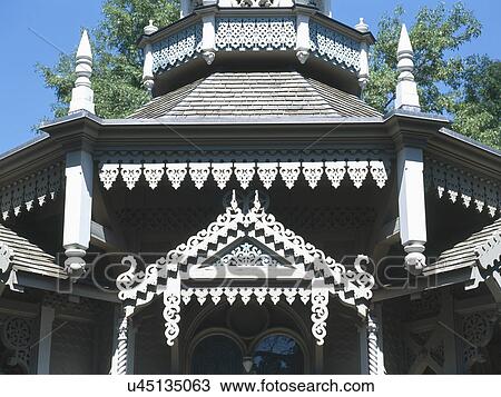 Stock Image - Close-up of traditional house. Fotosearch