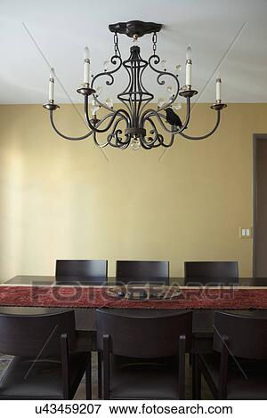 Stock Photo - Contemporary dining table; Burbank; California; USA. Fotosearch