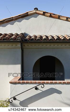 Detail adobe home with red tile roof and doorway; Irvine; California; USA View Large Photo Image Stock Photo - Detail adobe home with red tile roof and doorway; Irvine; California; USA. Fotosearch