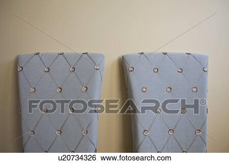 Detail blue chair back with buttons; Victorville; California; USA View Large Photo Image Stock Photograph - Detail blue chair back with buttons; Victorville; California; USA. Fotosearch