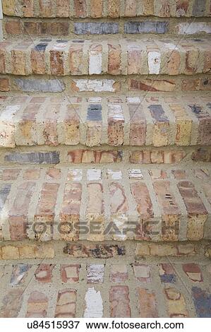Detail brick staircase; Irvine; California; USA View Large Photo Image Stock Photo - Detail brick staircase; Irvine; California; USA. Fotosearch