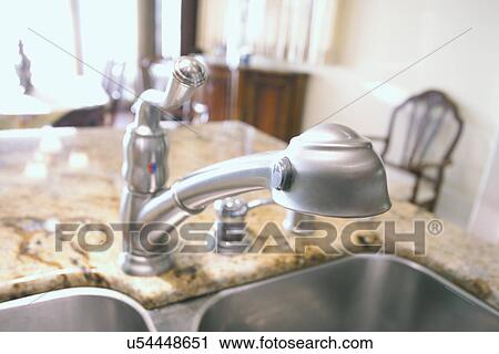 Detail kitchen faucet; Laguna Beach; California; USA View Large Photo Image Stock Image - Detail kitchen faucet; Laguna Beach; California; USA. Fotosearch